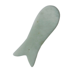 Скребок нефритовий Гуаша Рибка Нефритовий скребок для масажу Гуаша для масажу обличчя