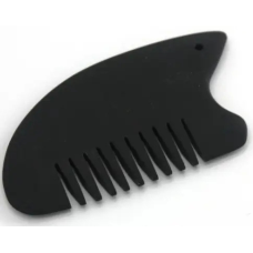 Масажер шунгіт Гуаша Гребінець Лапка 9х6х0.4 см Масажер гуаша для тіла