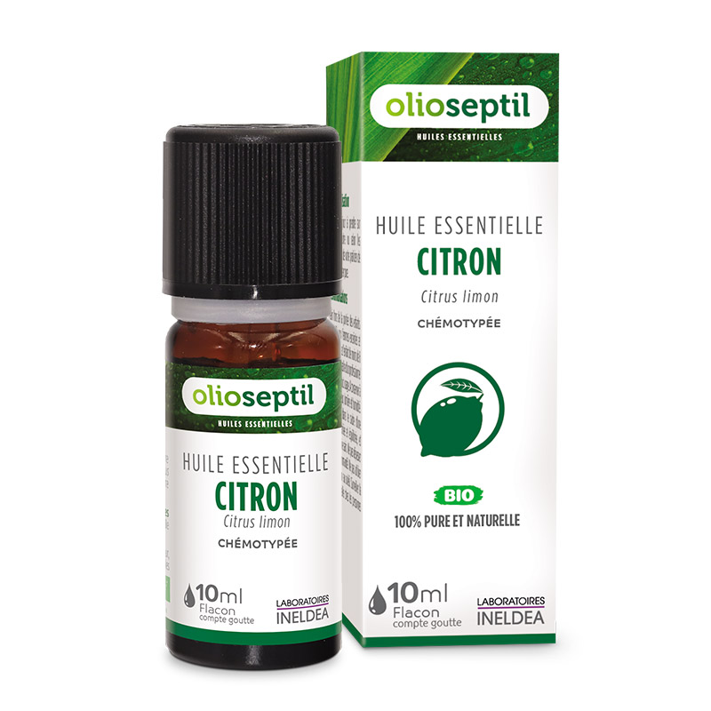 ЕФІРНА ОЛІЯ ЛИМОНУ OLIOSEPTIL / HUILE ESSENTIELLE CITRON - ХЕМОТИПОВАНА ОРГАНІЧНА HEBBD, 10 МЛ