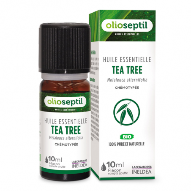 ЕФІРНА ОЛІЯ ЧАЙНОГО ДЕРЕВА OLIOSEPTIL / HUILE ESSENTIELLE TEA TREE - ХЕМОТИПОВАНА ОРГАНІЧНА HEBBD, 10 МЛ (OL23)