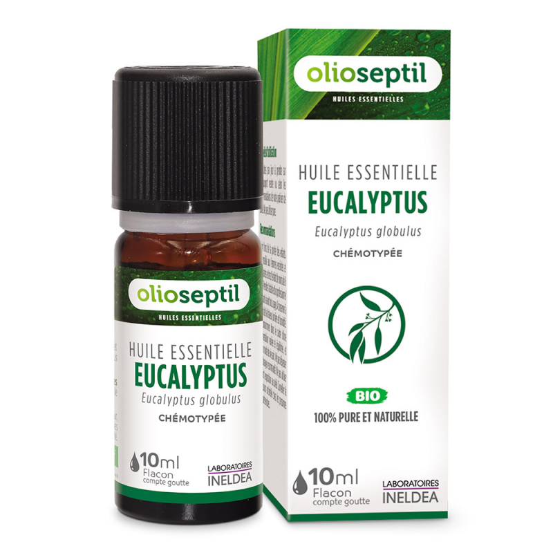 ЕФІРНА ОЛІЯ ЕВКАЛІПТА КУЛЯСТОГО OLIOSEPTIL / H. E. EUCALYPTUS GLOBULUS - ХЕМОТИПОВАНА ОРГАНІЧНА HEBBD, 10 МЛ (OL20)