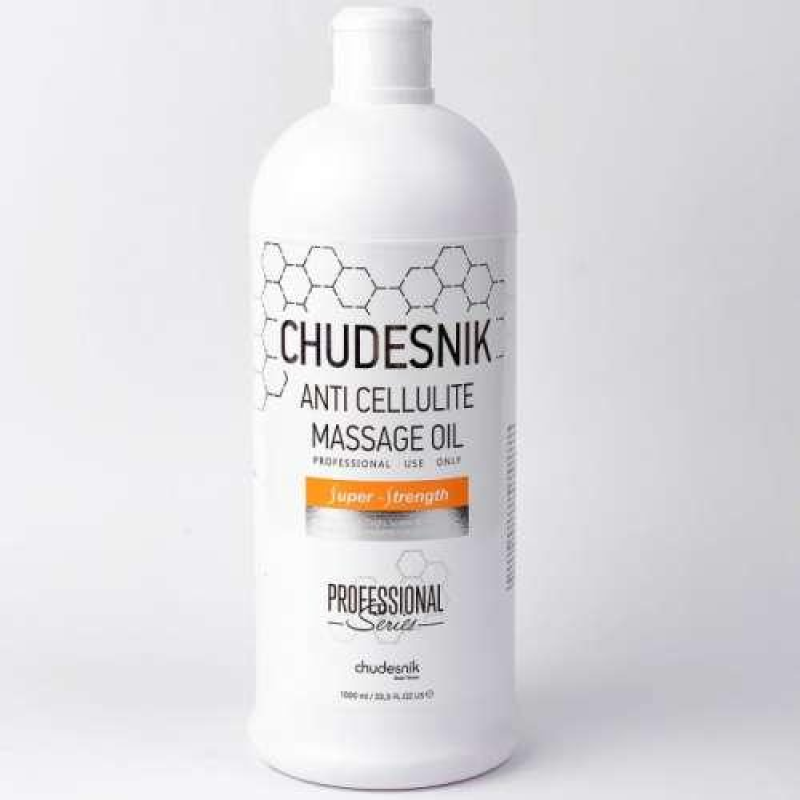 Олія масажна антицелюлітна Chudesnik 1000 мл Антицелюлітна масажна олія Олія для масажу