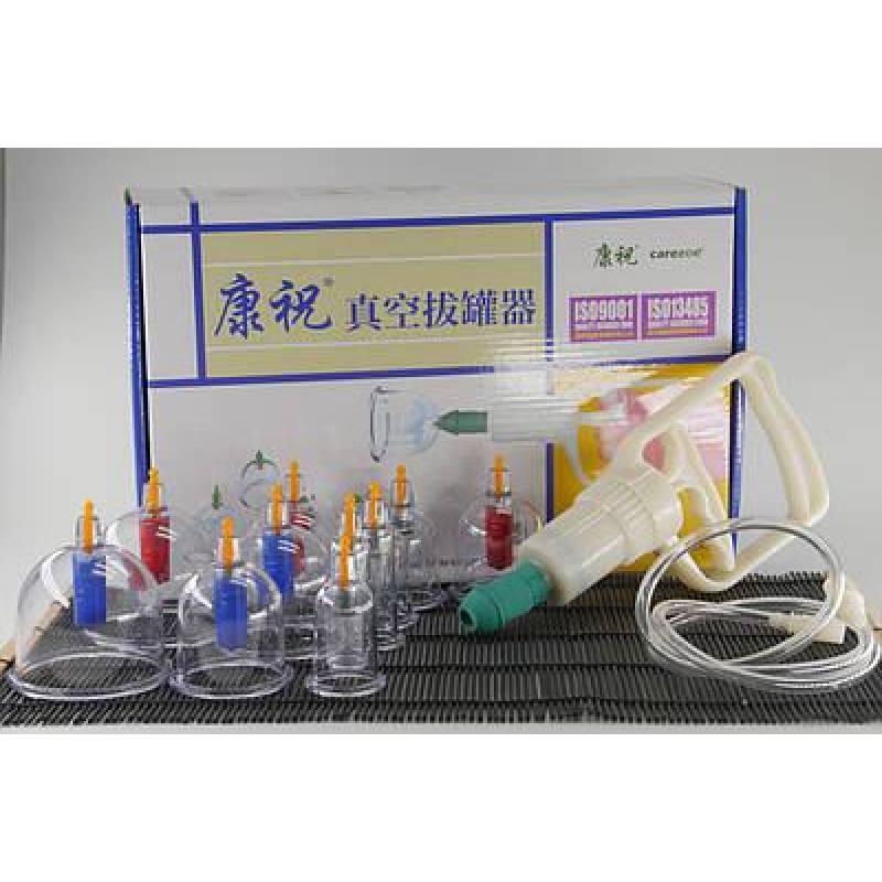 Вакуумні пневмо-банки для масажу Kandghu 12 шт Набір вакуумних банок для тіла Вакуумні масажні банки