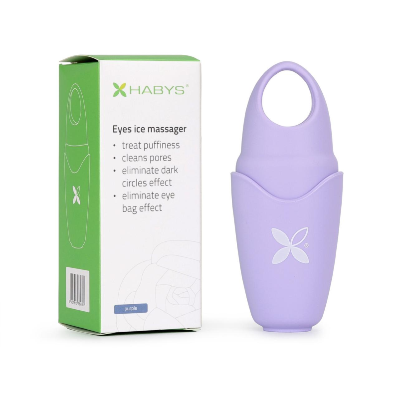 Льодовий масажер для обличчя фіолетовий