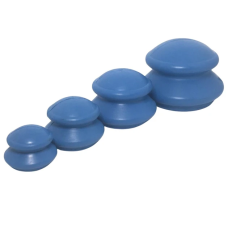 Банки для вакуумного масажу 4 шт Синій Гумові банки для вакуумного масажу Гумові вакуумні банки