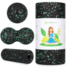 Набір масажних м’ячиків та валиків Habys чорно-зелений (4 одиниці)