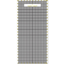 Постуральна карта для визначення порушень постави людини 2230х1080мм без люверсів