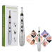 Акупунктурний масажер у формі ручки Massager Pen DF-618 3 насадки Масажер для тіла та обличчя