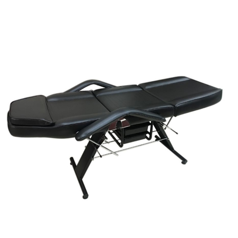 Кушетка косметологічна стаціонарна СН-202 чорна та бежева