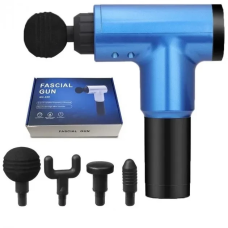 Вібраційний ударний м“язовий масажер Fascial Gun KH-320 4 насадки М“язовий ударний масажер