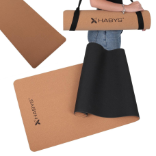 Корковий килимок для йоги, 183х61см