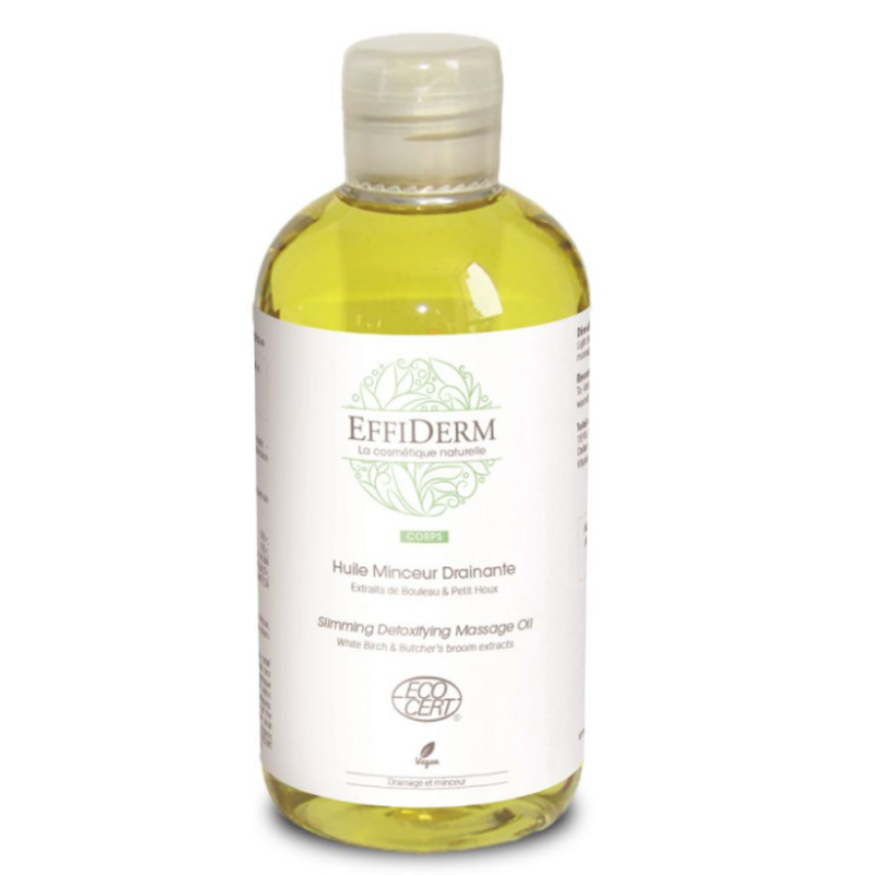 Олія масажна органічна Effiderm Huile minceur drainante Bio 250 мл Масажна олія для схуднення