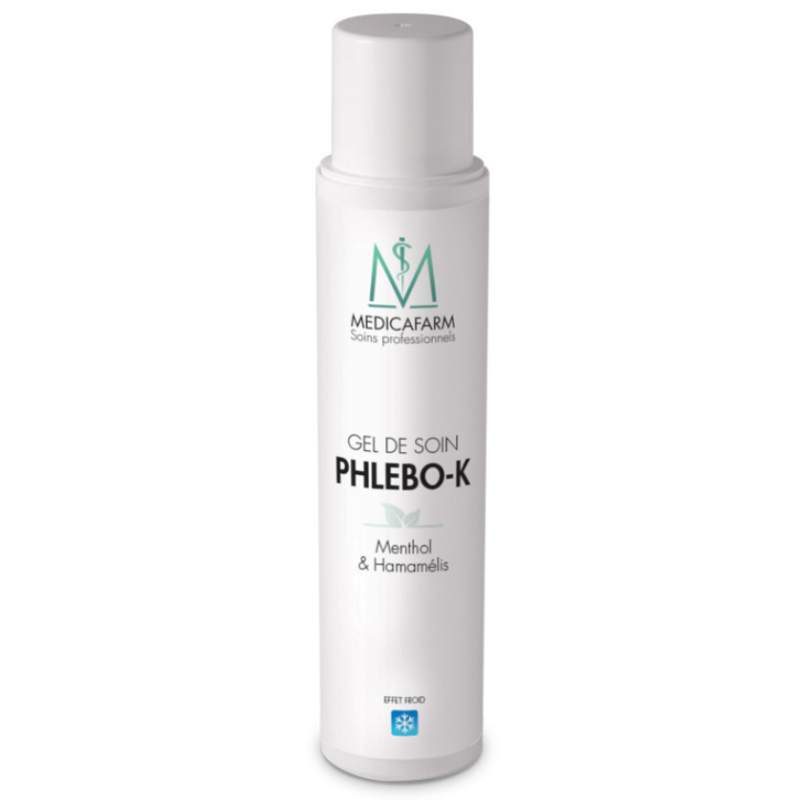 Гель охолоджувальний Medicafarm Phlebo-K Ментол і Гамамеліс 250 мл Професійний масажний гель