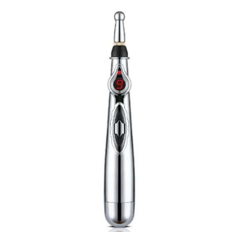 Ручка акупунктурна Massage pen W-618 + насадки Акупунктурна ручка з насадками Масажер у формі ручки