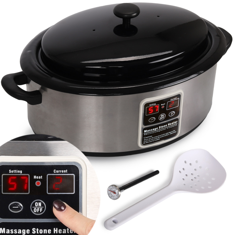 Нагрівач для базальтових масажних каменів Aveno Life 6 л Нагрівач професійний для масажних каменів