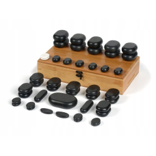 Масажні камені 45 шт Камені для стоун-масажу Якісні камені для стоун-масажу Базальтові камені