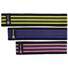 Тканинні фітнес гумки U-POWEX PRO 3 штуки Ширина 8 см + чохол