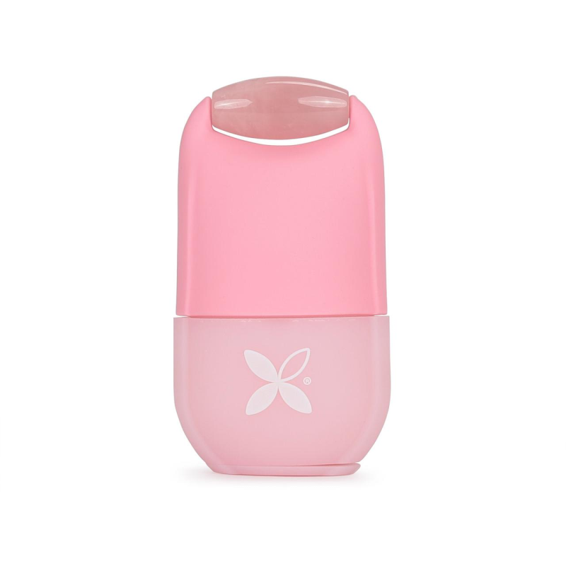 Масажер для масажу обличчя льодом Ice з роликом, рожевий