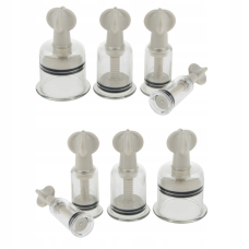 Вакуумні масажні банки з гвинтом YiFang 8 шт Банки для вакуумного масажу Масажні банки з вентилем