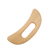 Скребок Луна Бук 20х6.8х1 см Масажер-скребок Дерев“яний скребок гуаша Скребок для антицелюлітного масажу