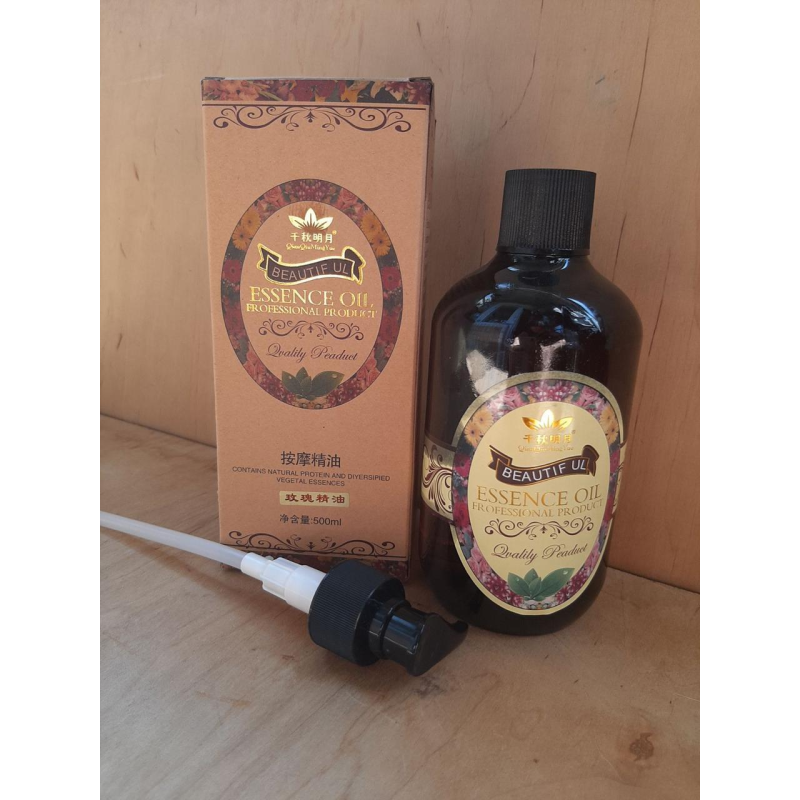 Масло для масажу Троянда 500 мл Антицелюлітна олія Масажна олія для тіла Засіб для масажу