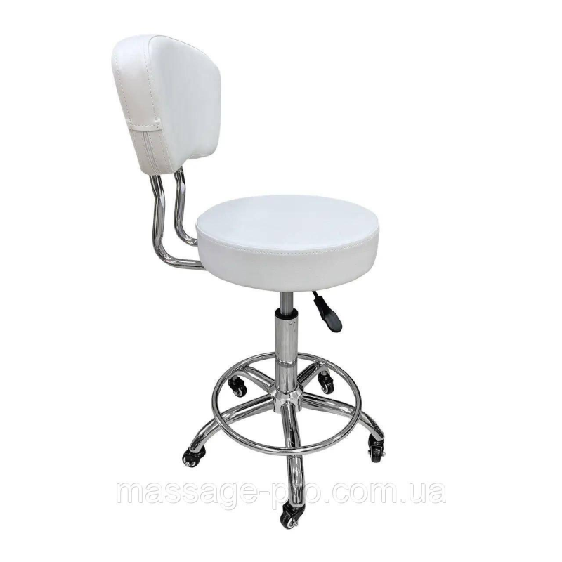 Стільчик майстра зі спинкою CQ-591 Кремовий Регульований стільчик майстра Перукарські крісла