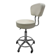 Стільчик майстра зі спинкою CQ-591 Кремовий Регульований стільчик майстра Перукарські крісла