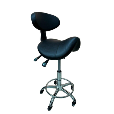 Стілець-сідло майстра CQ-867 Чорний Косметичний стілець сідло Крісло майстра перукаря Ергономічний стілець