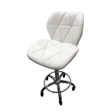 Стілець майстра CQ-888 Білий Крісло для клієнта перукарське Перукарське крісло обертове