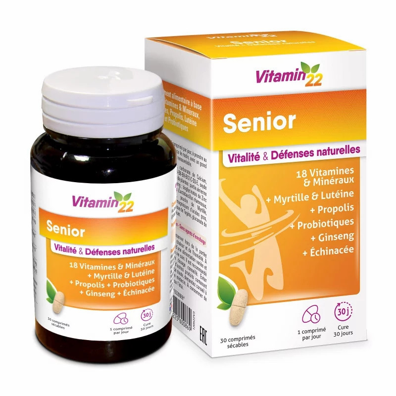 Вітаміни для дорослих Vitamin“22 Senior 30 таб Мультивітаміни для зрілого та похилого віку Вітаміни для дорослих Vitamin“22 Senior 30 таб Мультивітаміни для зрілого та похилого віку