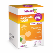 Вітаміни жувальні для дорослих Vitamin“22 Acerola 1000 maxi format eco 64 шт Мультивітамінний комплекс