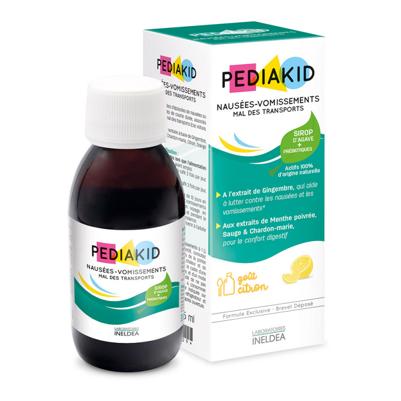 Сироп від захитування в транспорті Pediakid Nausees-Vomissements mal des transports від 6 міс. 125 мл