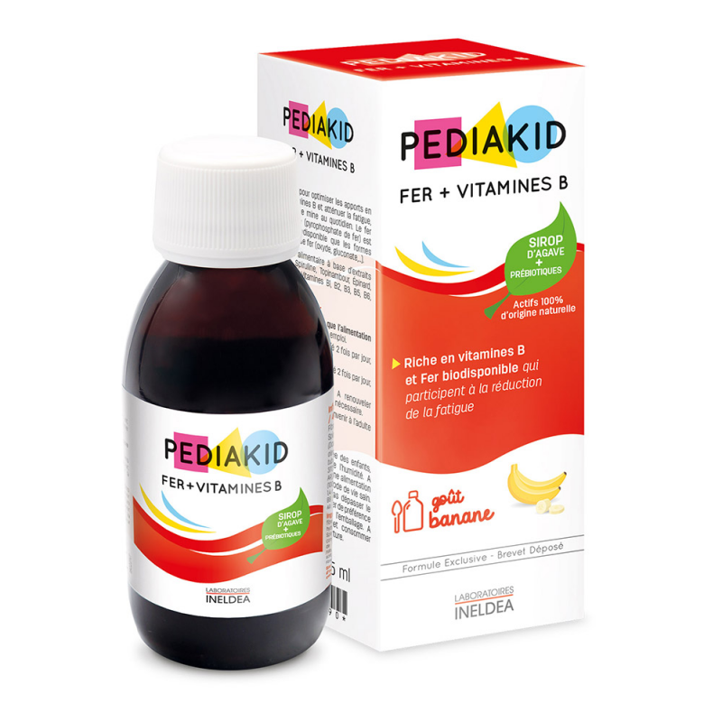 Сироп Залізо + Вітаміни групи В Pediakid Fer + Vitamines B від 6 міс. 125 мл Вітаміни б для дітей