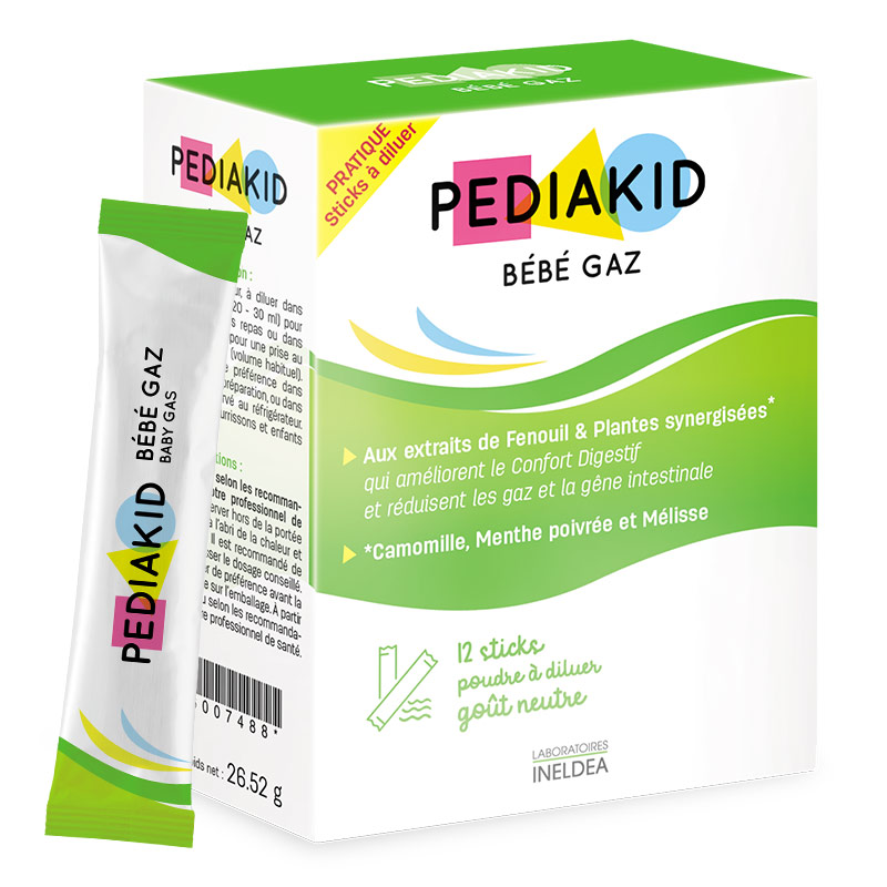 Стіки від здуття живота Pediakid від 0 міс 12 шт Порошок від здуття живота для немовлят Стік від газиків Стіки від здуття живота Pediakid від 0 міс 12 шт Порошок від здуття живота для немовлят Стік від газиків