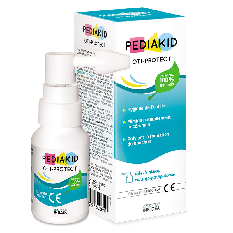 Спрей для чищення вух Pediakid Oti-Protect від 3 міс 30 мл Пшикалка для чищення вух Дитячий спрей для вух