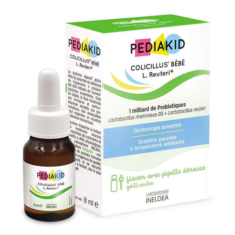 Краплі від коліків Pediakid Colicillus Bebe L. Reuteri + 8 мл Дитячі краплі від животика Педіакід від коліків