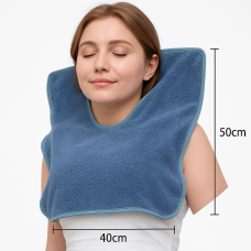 Рушник для масажу 50х40 см Сіро-блакитний U-подібний рушник для косметологічних процедур