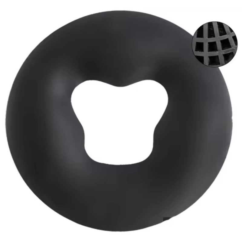 Подушка для масажу Dawndesslo Силікон Чорний 27х27 см Силіконова подушка для масажу обличчя