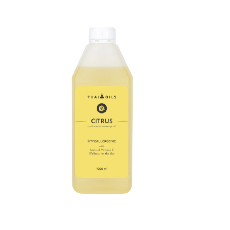 Масажна олія Thai Oils Citrus 1000 мл Вітамінна масажна олія Олія для класичного масажу