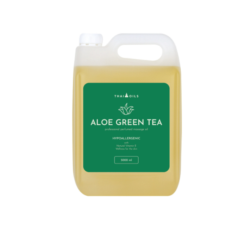 Масажна олія Thai Oils Aloe green tea 5000 мл Масажна олія для тайського масажу