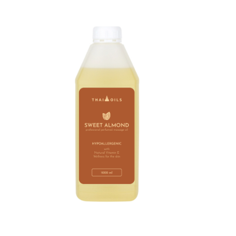 Масажна олія Thai Oils Sweet almond 1000 мл Масажна олія зі зволожувальним ефектом