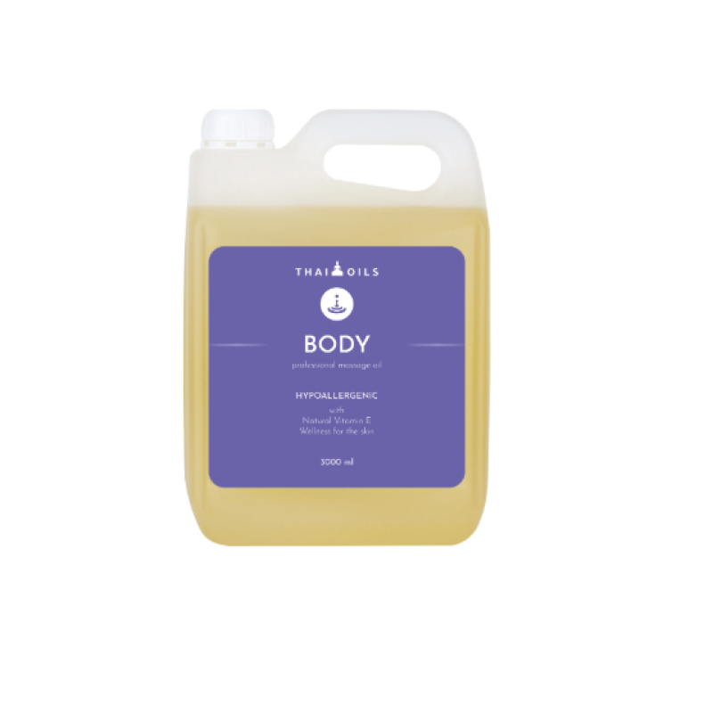 Масажна олія Thai Oils Body 3000 мл Масажна олія з ефірними оліями Універсальна олія для масажу