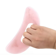 Шкребок Gua Sha Рожевий 18*8 см Масажер для обличчя Шкребок для масажу обличчя Масажер гуа-ша