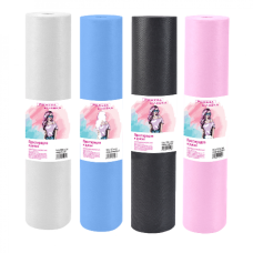 Простирадло одноразове спанбонд Рожева блондинка Білий/Рожевий/Чорний/Блакитний 0.6 х100 м 1 рул Простирадла в рулоні для масажу