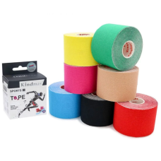 Кінезіо тейп Kindmax Kinesiology Tape 5 см х 5 м Якісні кінезіо тейпи Стрічка для тейпування