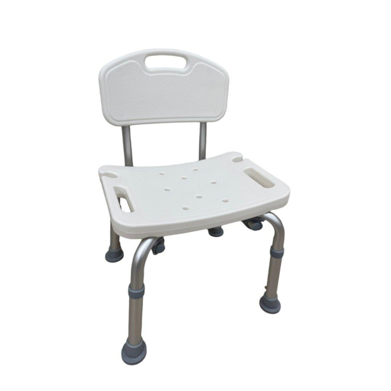 Стілець для душу FS7986L Санітарний стілець зі спинкою для купання Стілець для догляду за хворими