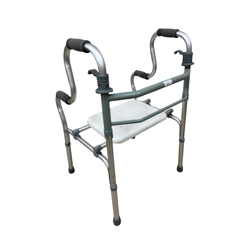 Ходунки з сидінням FS9636L Алюмінієві ходунки для пересування Ходунки для людей з інвалідністю