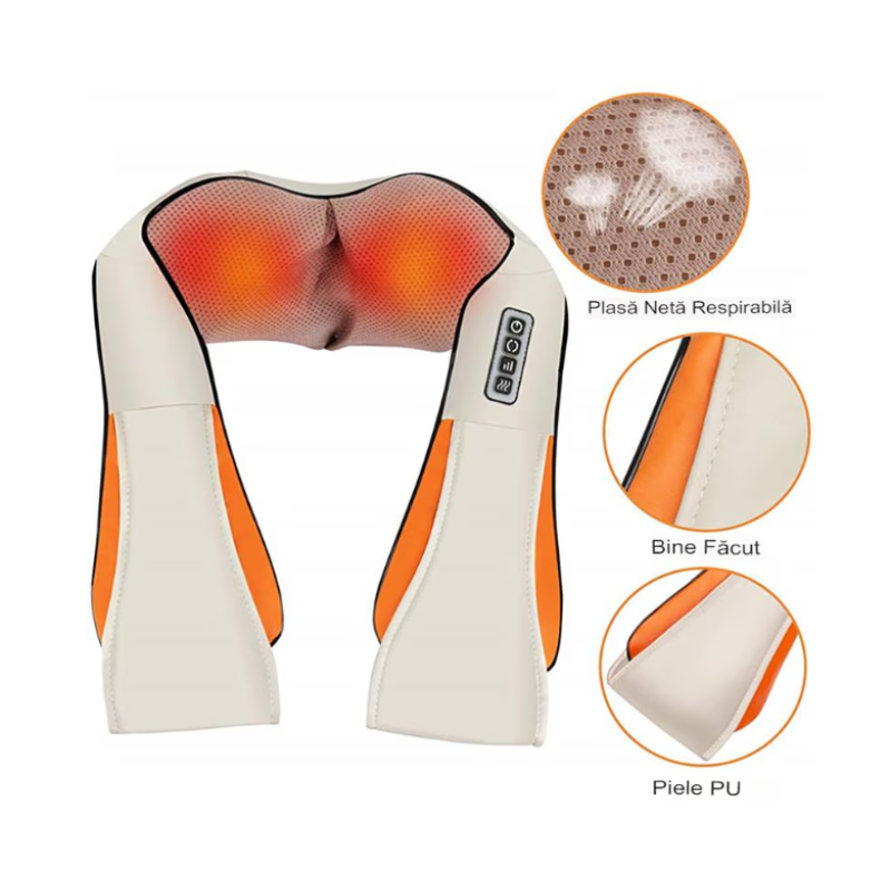 Масажер роликовий для шиї та плечей Massager of Neck Kneading Масажер для тіла універсальний