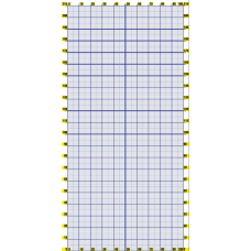 Постуральна карта для визначення порушень постави людини 2230х1080мм без люверсів
