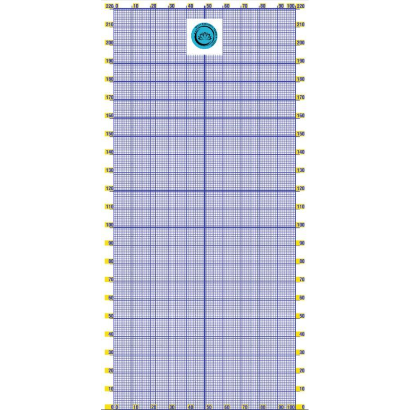 Постуральна карта для визначення порушень постави людини 2230х1080мм без люверсів